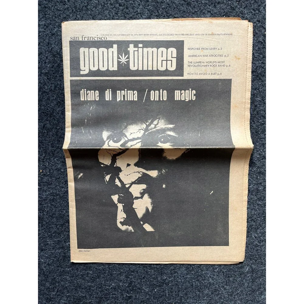 1970s High Times Underground Newspaper, Black Panther Party, Vintage Antique Co